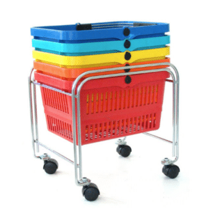 Basket Stand with Wheels